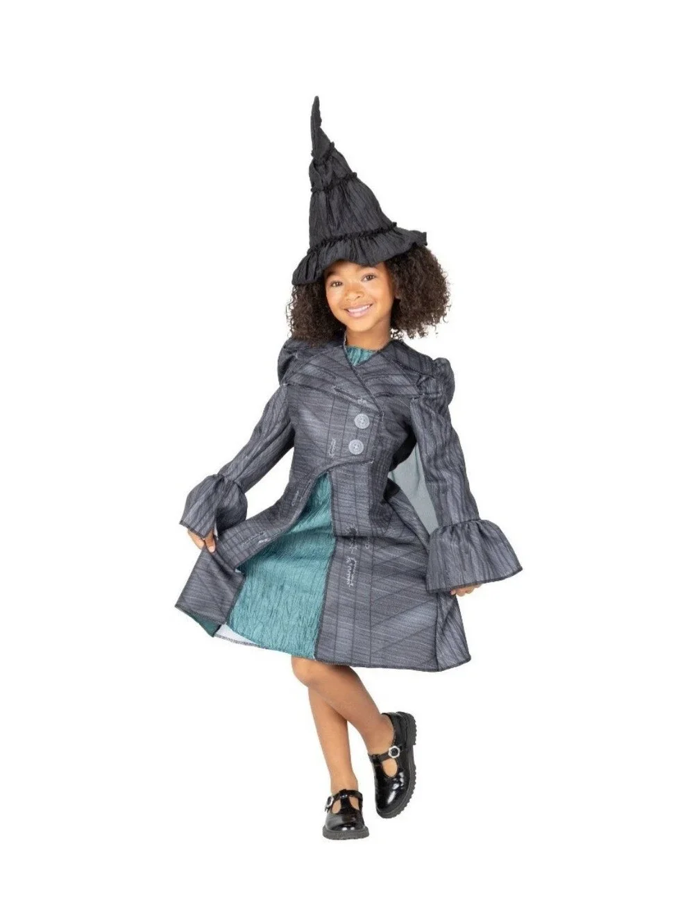 NIB Wicked Movie Deluxe Elphaba Outlaw Costume Dress Up Set Size 4-6X Halloween
